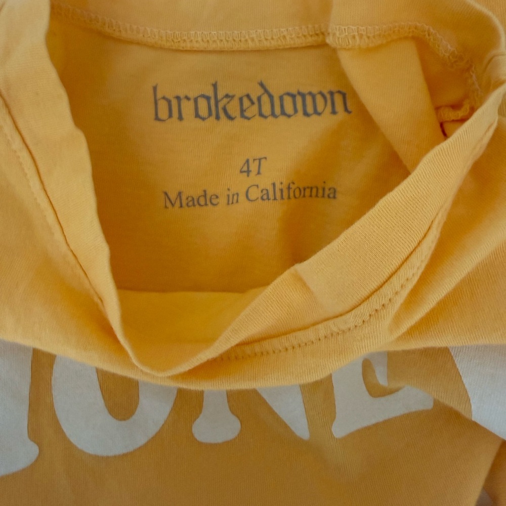 Brokedown Clothing Honey Bunny Tee 4T - Picture 3 of 3